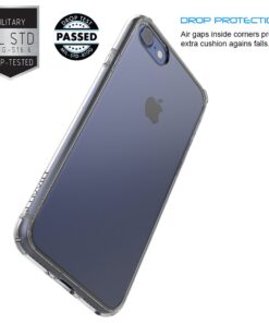 Luvvitt Clear View Case with Hybrid Scratch Resistant Back Cover and Shock Absorbing Bumper for Apple iPhone 7 (2016) iPhone 8 (2017) and iPhone SE (2020) - Clear 15 610WhPhXoLL