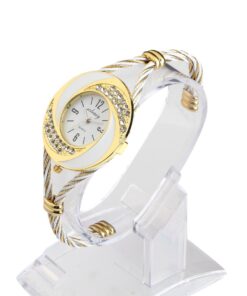 Soleasy New Fashion Women's Bangle Wrist Watch Quartz Gold-White WTH0051 9 610Wtgl l4L