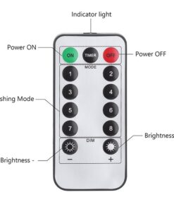 GDEALER 2 Pack LED Fairy Lights Halloween Battery Operated String Lights Waterproof 8 Modes Remote Control Color Changing Christmas Lights 60 LED 20 Feet Copper Wire Firefly Lights- Multicolor 29 610YXM0OWaL 1