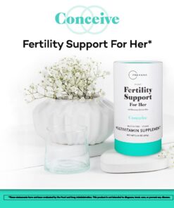 Premama Fertility Support for Her Powder Packets, Multivitamin Supplement To Support Normal Ovulatory Function and Egg Quality, Gluten-Free, Vegan, Unflavored, 28 Single-Serve Packets 21 610ZZhzOudL