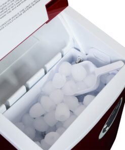 Newair Countertop Ice Maker Machine 28 lbs. of Ice in 24 Hours, Portable Design in Red with 3 Bullet Ice Cube Sizes, Convenient Rapid Ice Production, Insulated Storage 30 610ZbCYPkRL