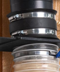 POWERTEC 70148 2-1/2 Inch Dust Control Flex Cuff with Steel Hose Clamps, Hose Connector Rubber Cuff Coupler for Woodworking Dust Collection Fittings, Dust Collector Accessories & Machinery, 1 pack 2-1/2-Inch 25 610aPfxhzQL