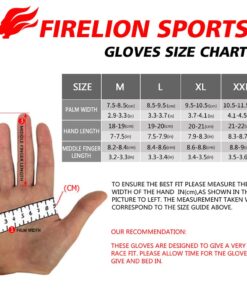 FIRELION Bike Gloves for Men/Women Cycling,Cycling Gloves for Outdoor MTB DH Road Racing,Full Finger Half Finger Padded Bicycle Protective Gloves,Non-Slip Shock-Absorbing Touchscreen Riding Gloves Medium Full Red 15 610d31HplsL 2