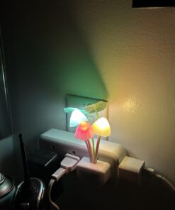Rienar Sensor Led Night Light, Color Changing Plug-in LED Mushroom Dream Bed Lamp 58 610gD1psG7L