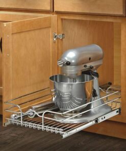 Alternative view of Rev-A-Shelf - 5WB1-1822-CR - 18 in. W x 22 in. D Base Cabinet Pull-Out Chrome Wire Basket 18 Inch