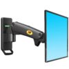 NB North Bayou TV Monitor Wall Mount Bracket Full Motion Articulating Swivel for 17-27 Inch Monitors with Gas Spring (Black Single Extension) F120-B Black 14 610jxNwDp4L