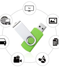 Flash Drive 16GB USB 2.0 10 Pack Swivel Blank Memory Stick Pnstaw Bulk Thumb Drive Pen Drives Jump Drive for Data Storage, File Sharing(10 Pack,Multi-Color) (16GB) 24 610kJ4fsceL