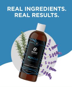 Sore Muscle Massage Oil for Body - Relaxing Massage Oil for Massage Therapy with Lavender and Rosemary Oils for Muscle Relief - Gentle Warming Massage Oil for Sore Muscles for Pro or Home Use (8oz) Herbal Citrus 8 Fl Oz (Pack of 1) 25 610r4IehB0L