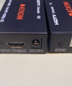 ATXOM HDMI Over Ethernet Extender, Over Cat 5e/6/7 LAN Cable, Up to 200Ft, Full HD 1080P @ 60HZ, EDID Copy, Dolby Digital/DTS Compatible, High Resolution Signal, Balun Transmitter and Receiver 79 610rzqsIP2L