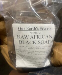 Our Earth's Secrets Premium Natural Raw African Black Soap, 3 Pound Unscented 3 Pound (Pack of 1) 20 610t66F XL