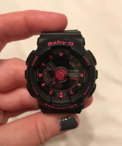 Casio Women's BA-111-1ACR Baby-G Analog-Digital Display Quartz Black Watch 24 610tk4YU0kL