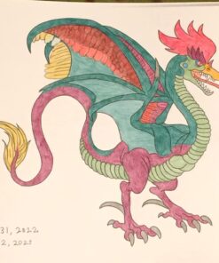 The Book of 100 Dragons: A Fantasy-themed coloring book 27 610uLTBvS7L