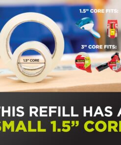 Scotch Sure Start Packing Tape, Clear, Holiday Wrapping Tape with Quiet Unwind and Easy Start, 1.88 in. x 25 yd., 6 Tape Rolls 6 Rolls 30 610vYKedXxL