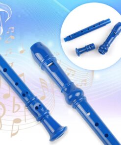 Mr.Power Soprano Recorder German Style C Key 8 Holes Easy Instrument for Beginners School Student Home Entertainment (Blue) Plastic, 3-piece detachable Blue 15 610wF5IPcaS