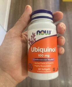NOW Supplements, Ubiquinol 100 mg, High Bioavailability (the Active Form of CoQ10), 60 Softgels 60 Count (Pack of 1) 14 610yFU FEVL