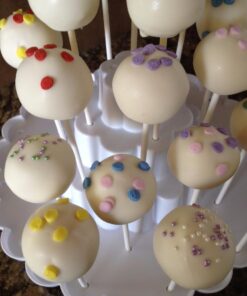 Nordic Ware 50008 Tiered Cake Pop Display Stand, Holds 37 pieces, White 28 6113ZQatX2L