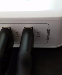 iClever BoostCube 2nd Generation 24W Dual USB Wall Charger with SmartID Technology, Foldable Plug, Travel Power Adapter for iPhone Xs/XS Max/XR/X/8 Plus/8/7 Plus/7/6S/6 Plus, iPad Pro Air/Mini and Other Tablet 1 Pack 55 6113oGfa PL