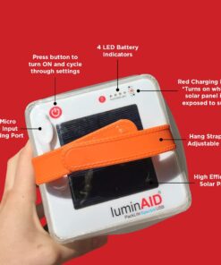 LuminAID PackLite Spectra USB Solar Inflatable Color Changing Waterproof Light Multicolor 22 61142dcxm2L