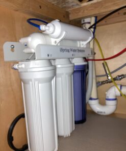 iSpring RCC7, NSF Certified, High Capacity Under Sink 5-Stage Reverse Osmosis Drinking Filtration System, 75 GPD, Brushed Nickel Faucet 57 6117mqR1psL