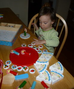 Melissa & Doug Birthday Party Cake - Wooden Play Food With Mix-n-Match Toppings and 7 Candles 33 6118dMs03TL