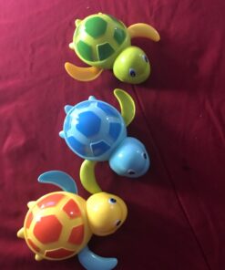 3pcs Bath Swimming Turtle Toy for Baby Toddler, Wind Up Chain Bathing Water Toy, Swimming Bathtub Pool Cute Swimming Turtle Toys for Boys Girls. 22 6118gLQFE6L