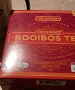 Rooibos Tea, USDA Certified Organic Tea, MY RED TEA. Tagless South African, 100% Pure, Single Origin, Natural, Farmer Friendly, GMO and Caffeine Free (80) 6.8 Ounce (Pack of 1) 36 6119AJYB9rL
