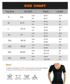 NonEcho Women Sauna Body Shaper Sweat Suit Sleeve Spa Cami Hot Neoprene Slimming Workout Vest Waist Trainer Top Pink2 X-Large 13 6119wR4mXNL
