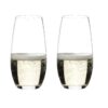 Riedel O Wine Crystal Glass Tumbler,Champagne, Set of 2 Champagne 2 Count (Pack of 1)