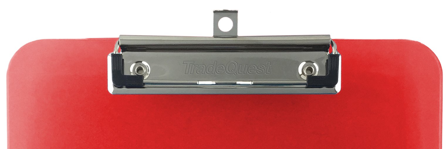 Trade Quest Plastic Clipboard Transparent Color Letter Size Low Profile Clip (Pack of 6) (Assorted) Assorted 3 Trade Quest Plastic Clipboard Transparent Color Letter Size Low Profile Clip (Pack of 6) (Assorted) Assorted - Image 3