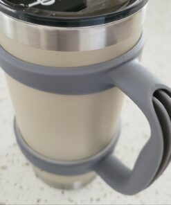 F-32 Handle - 19 COLORS - 20oz Size - Compatible with 20 Oz YETI Tumbler Travel Mug - BPA FREE (20OZ, ZEN GRAY, 1 Count (Pack of 1)) 20ozZen Gray 20.0 ounces 25 611DM54hL7L