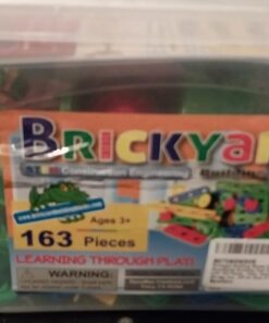 Brickyard Building Blocks STEM Toys - Educational Building Toys for Kids Ages 4-8 with 101 Pieces, Tools, Design Guide and Toy Storage Box, Gift for Boys & Girls 101 Piece 31 611DSNsg6L