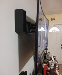 Perlegear Full Motion TV Wall Mount for 26-65 inch TVs, TV Bracket Supports Swivel Articulating Level Extension Tilt Arms, Max VESA 400x400mm up to 99lbs, 16" Wood Studs, PGMFK4 31 611EG56sXYL