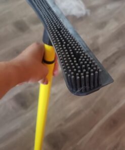 FURemover Original Indoor Pet Hair Rubber Broom and Pet Hair Remover Lint Brush Set, Colors May Vary FURemover Broom and Brush Combo 42 611FEQLXDyL