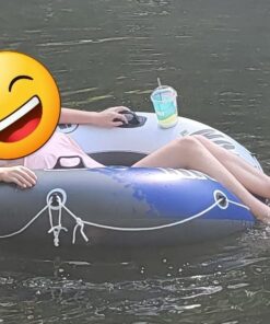 Intex River Run 1 Inflatable Floating Tube Raft for Lake, Pool 58825EP 6 Pack 27 611Hl1WRU2L