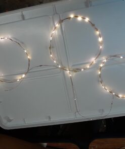 YIHONG 4 Set Fairy Lights Battery Operated - 16.4ft Led Christmas String Lights 8 Modes 50 LED Starry Lights - Copper Wire Firefly Lights for Wedding Birthday Party Christmas Decoration- Warm White 32 611IHkcKfqL