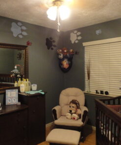 Storkcraft Premium Hoop Glider and Ottoman (Cherry Base, Beige Cushion) – Padded Cushions with Storage Pocket, Smooth Rocking Motion, Easy to Assemble, Solid Hardwood Base Ch/Beige <M21> 32 611JXaadRGL