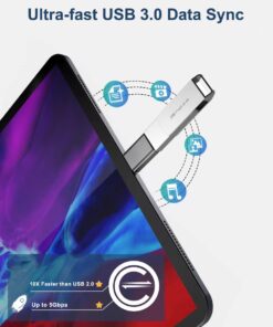 USB C Male to USB 3.0 Female Adapter 3-Pack,Thunderbolt 3 Type C OTG Drive Converter for MacBook Pro 2022,iPad Mini 6 Air 4 5 Generation,Surface Go,Microsoft Galaxy S23 23 S21 S22 Plus Ultra Gray 10 611Ll62TblL