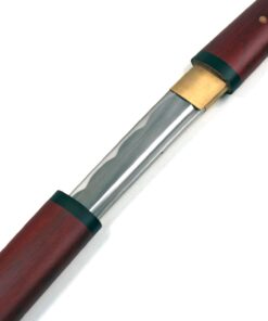 Ace Martial Arts Supply Handmade Japanese Shirasaya Samurai Katana Sharp Sword-Kenshin Burgundy 56 611O1oN7QUL