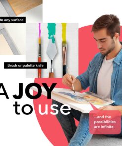 Castle Art Supplies 24 x 12ml Acrylic Paint Set | Value Beginner Set for Starters or Adult Artists | Quality Intense Colors | Smooth to Use on Range of Surfaces | In Neat Presentation Box 24 Count (Pack of 1) 23 611POn2sq9L