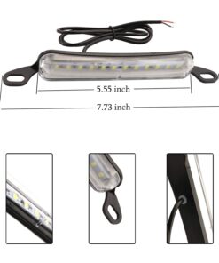 Alternative view of iJDMTOY Universal Fit Bolt-On To License Plate Frame 12-SMD Xenon White LED License Plate Illumination Light Lamp
