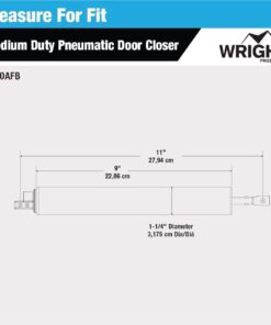 Wright Products V820AFB Light Duty Pneumatic Screen and Storm Door Closer Florida Bronze 21 611RhY9 yDL