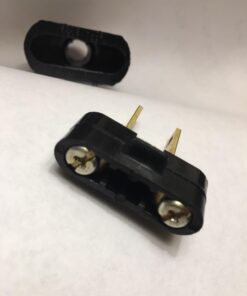 Leviton 48643-E 15 Amp, 125 Volt, Non Grounding Plug, Black 1 Count (Pack of 1) 12 611SSUi13yL