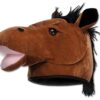 Beistle womens 1 Piece Horse Head Plush Brown/Black/Pink 5 611UVODiNjS