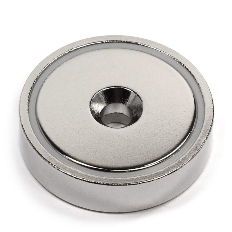 Catalog 6 CMS Magnetics 150 LB Holding Power Neodymium Round Base Magnet w/ Countersunk Hole OD 1.89" - 1 Ct. Cup Magnet | Magnetic Assembly | Fishing Magnet (Cup Magnet 5) Cup Magnet 5
