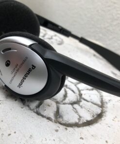 Panasonic Headphones, On-Ear Lightweight Earphones with XBS for Extra Bass and Clear, Natural Sound, 3.5mm Jack for Phones and Laptops, Work from Home - RP-HT21 (Black & Silver), 36 x 6.7 x 0.5 inches On Ear - No Mic 38 611bBNA5v8L