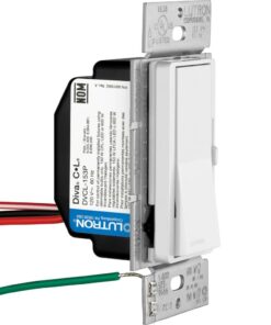 Lutron Diva LED+ Dimmer Switch for Dimmable LED, Halogen and Incandescent Bulbs, 150W/Single-Pole or 3-Way, DVCL-153P-WH-3, White (3-Pack) 3 Pack 26 611c18XfUnL