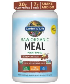 Alternative view of Garden of Life Vegan Protein Powder - Raw Organic Meal Replacement Shakes - Vanilla Chai - Pea Protein, Greens and Probiotics for Women and Men, Plant Based Dairy Free All in One Shake, 28 Servings 2 Pound (Pack of 1)