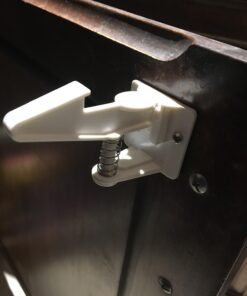 Child Safety Cabinet Locks Latches - 12 Pack,Kids Baby Proofing Lock Child Proof Drawer Locks - Cupboard Hidden Latch - Adhesive,Door Spring Lock - No Tools,Drill (White) 27 611d6Vt1LBL