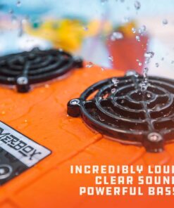 DemerBox DB2: Waterproof, Portable, and Rugged Outdoor Bluetooth Speakers. Loud Sound, 40+ hr Battery Life, Dry Box + USB Charging (Pesaro Green) Pesaro Green 23 611eVIcVzyL