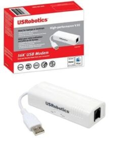 Alternative view of U.S. Robotics USR5637 56K USB Controller Dial-Up External Fax Modem with Voice